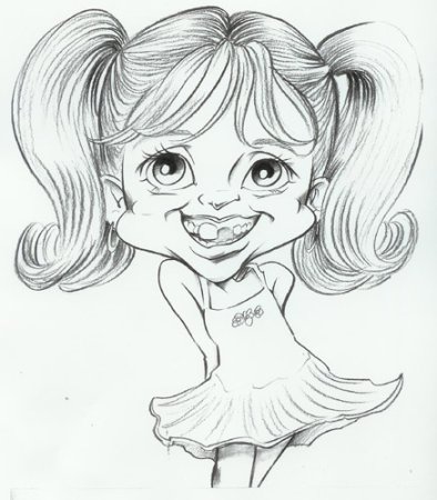 Шарж для детей карандашом