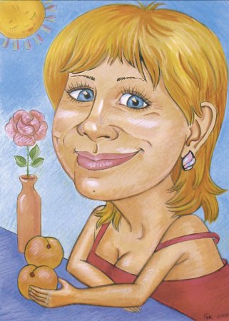 Дружеские шаржи на женщин