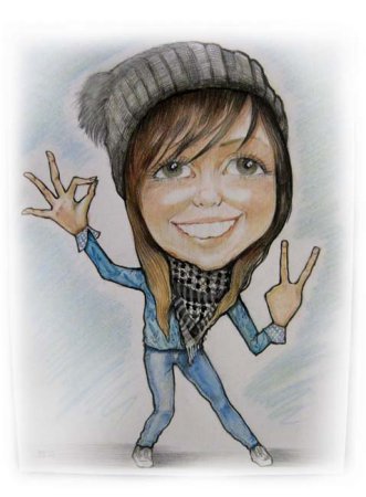 Шарж девочка ребенок