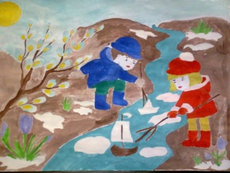 Весенние деньки рисунки