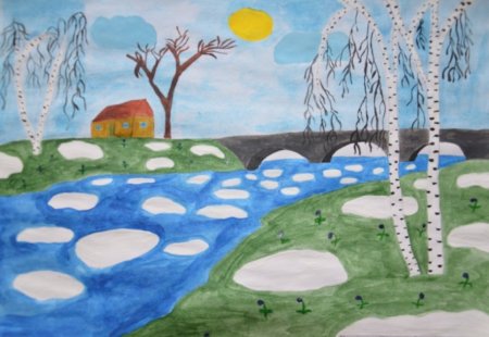 Весна рисунок