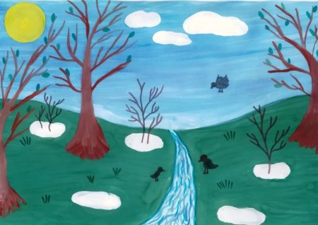 Весна рисунок