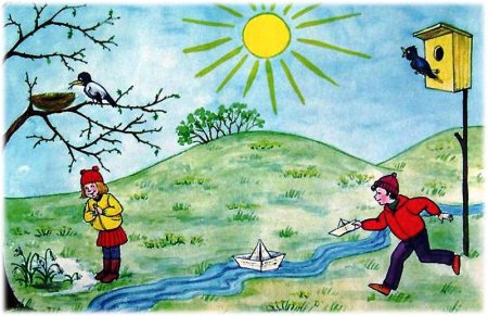 Рисунок на весеннюю тему