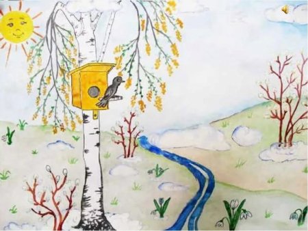 Весна рисунок