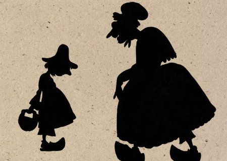 Черный силуэт ребенка