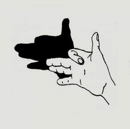 Силуэт мальчика и девочки