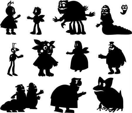 Силуэт сидящего ребенка