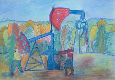 Профессия Нефтяник глазами детей