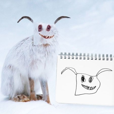 Рисунки животных в реальности