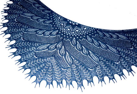 Шаль дикий лебедь на Ravelry