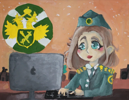 Рисунок ко Дню таможенника детский