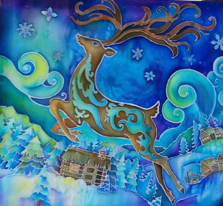 Серебряное копытце батик