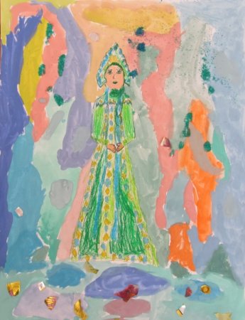 Медной горы хозяйка Бажов рисунок лёгкий