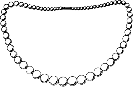 Бусы раскраска для детей