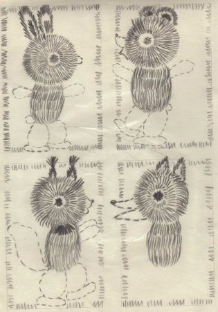 Пейзаж фломастерами и карандашами