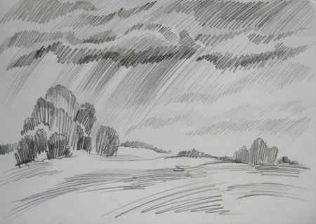 Штриховка карандашом