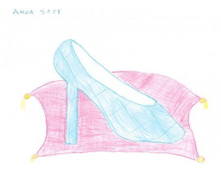 Хрустальная туфелька нарисовать