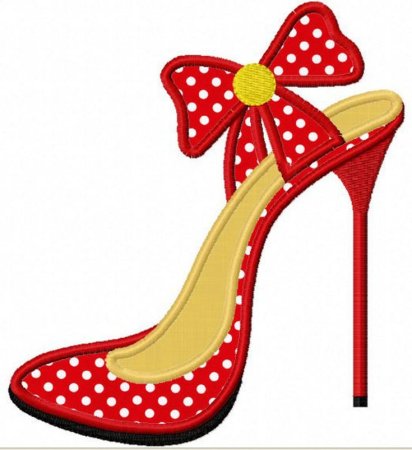 Туфелька раскраска для детей