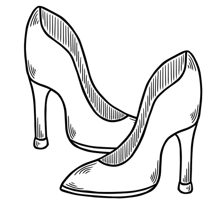 Трафарет туфли