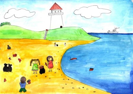 Рисунки на конкурс моря
