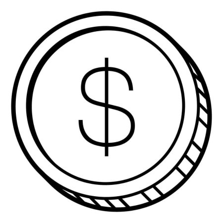Доллар раскраска