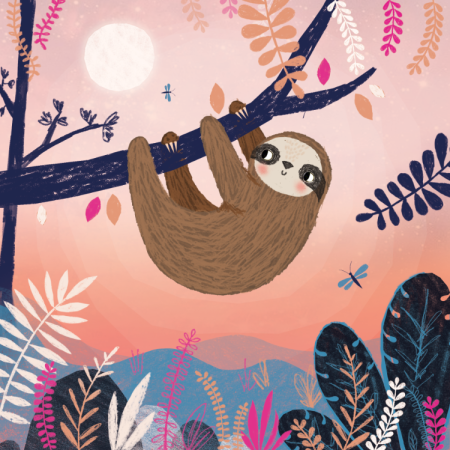 Ленивец мультяшный