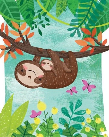 Ленивец иллюстрация