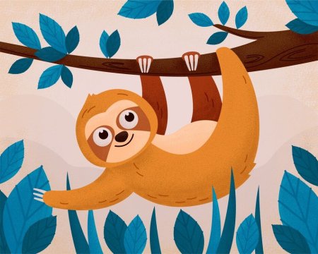 Ленивец стилизованный