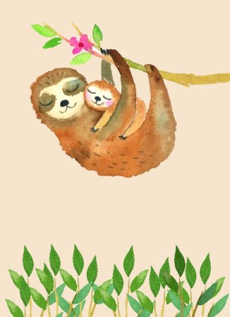 Рисование Ленивец