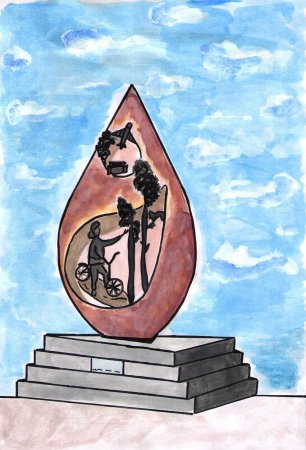 Рисунок города Когалыма