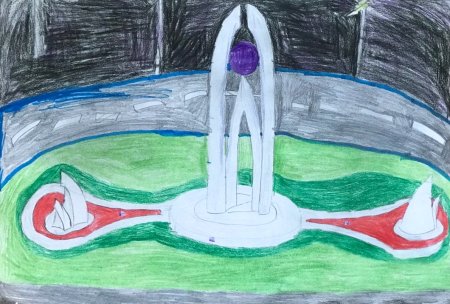 Детский рисунок нефтяника