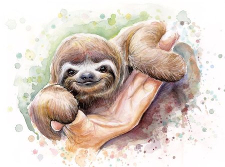 Ленивец арт