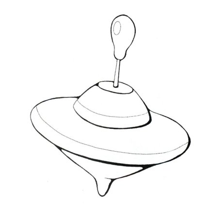 Юла раскраска