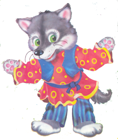 Сказочный волк на прозрачном фоне