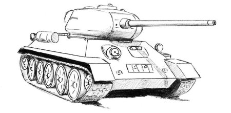 Танк рисунок