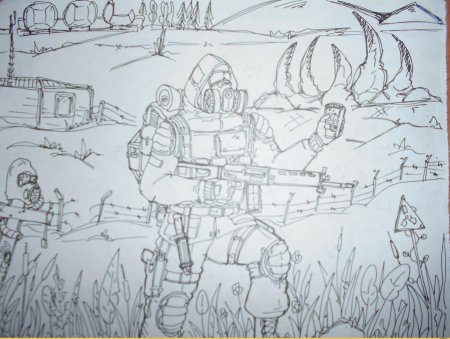 Раскраска сталкер