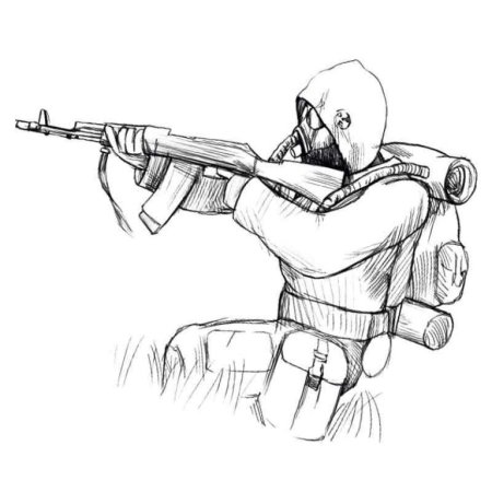 Раскраска сталкер