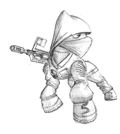 Сталкер арты карандашом монолит