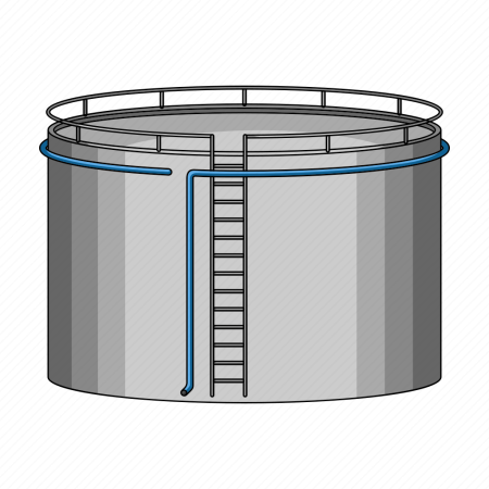 Резервуар РВС вектор