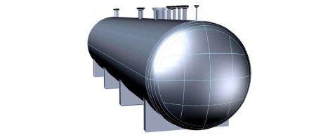 Каплевидный резервуар для хранения нефтепродуктов