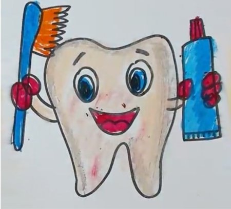 Рисование Здоровые зубы