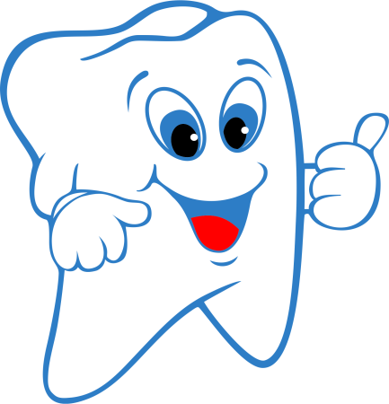 Улыбающийся зубик