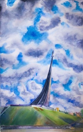 ВДНХ акварель