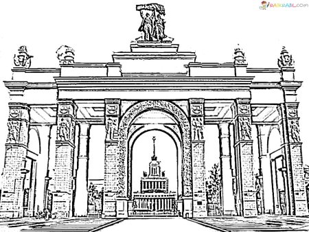 Раскраска "Москва"