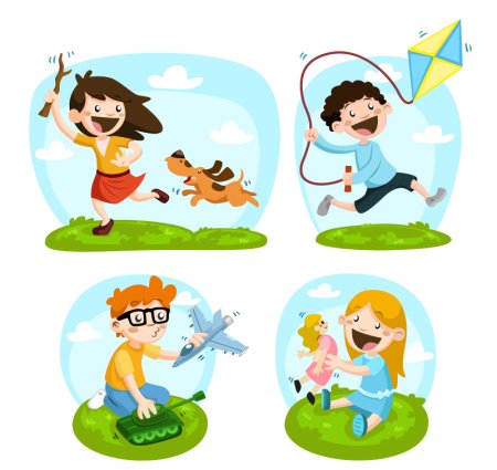 Дети иллюстрация вектор