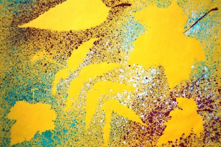 Рисование набрызгом зубной