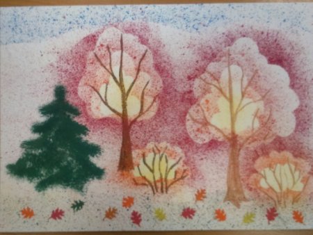 Метод набрызга в рисовании