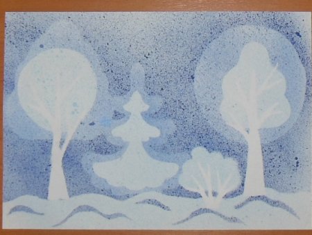 Рисование брызгами