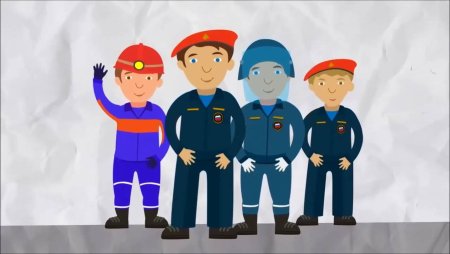 Спасатель МЧС мультяшный