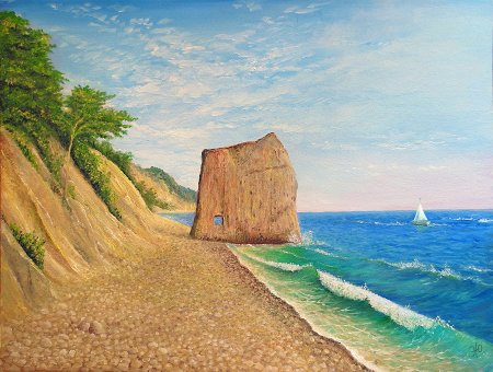 Скала Парус Геленджик живопись